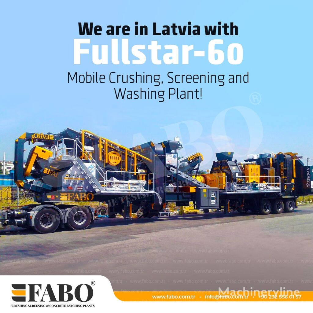 новая мобильная дробильная установка Fabo FULLSTAR-60 Crushing, Washing & Screening Plant