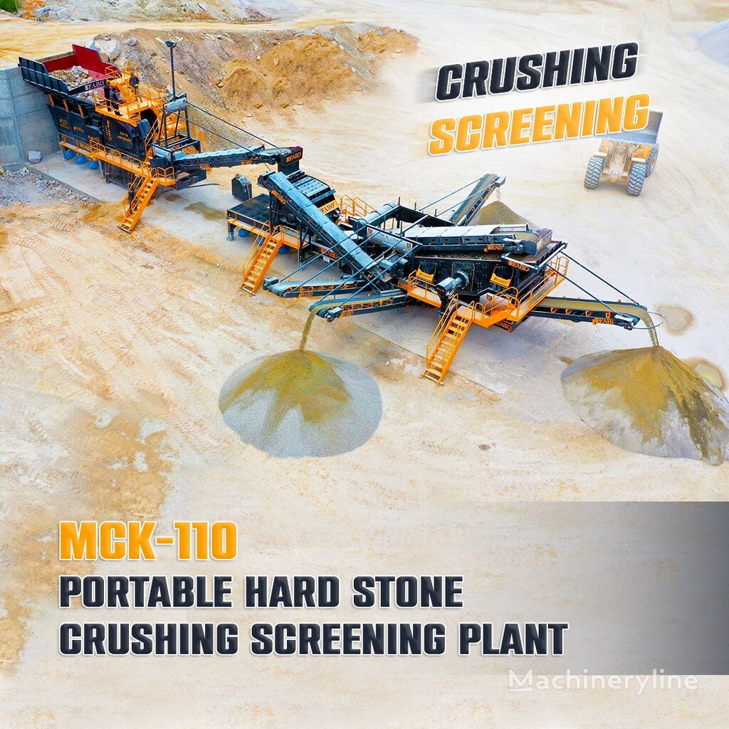 новая мобильная дробильная установка Fabo MCK-110 MOBILE CRUSHING & SCREENING PLANT FOR HARDSTONE | STOCK