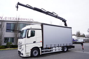 автокран Mercedes-Benz Actros 1845 4×2 E6 / Crane HIAB / Curtain / 2 pieces