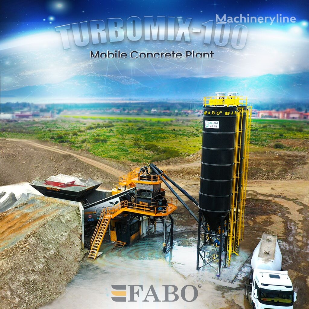 новый бетонный завод Fabo TURBOMIX 100 Mobiles Centrales À Béton