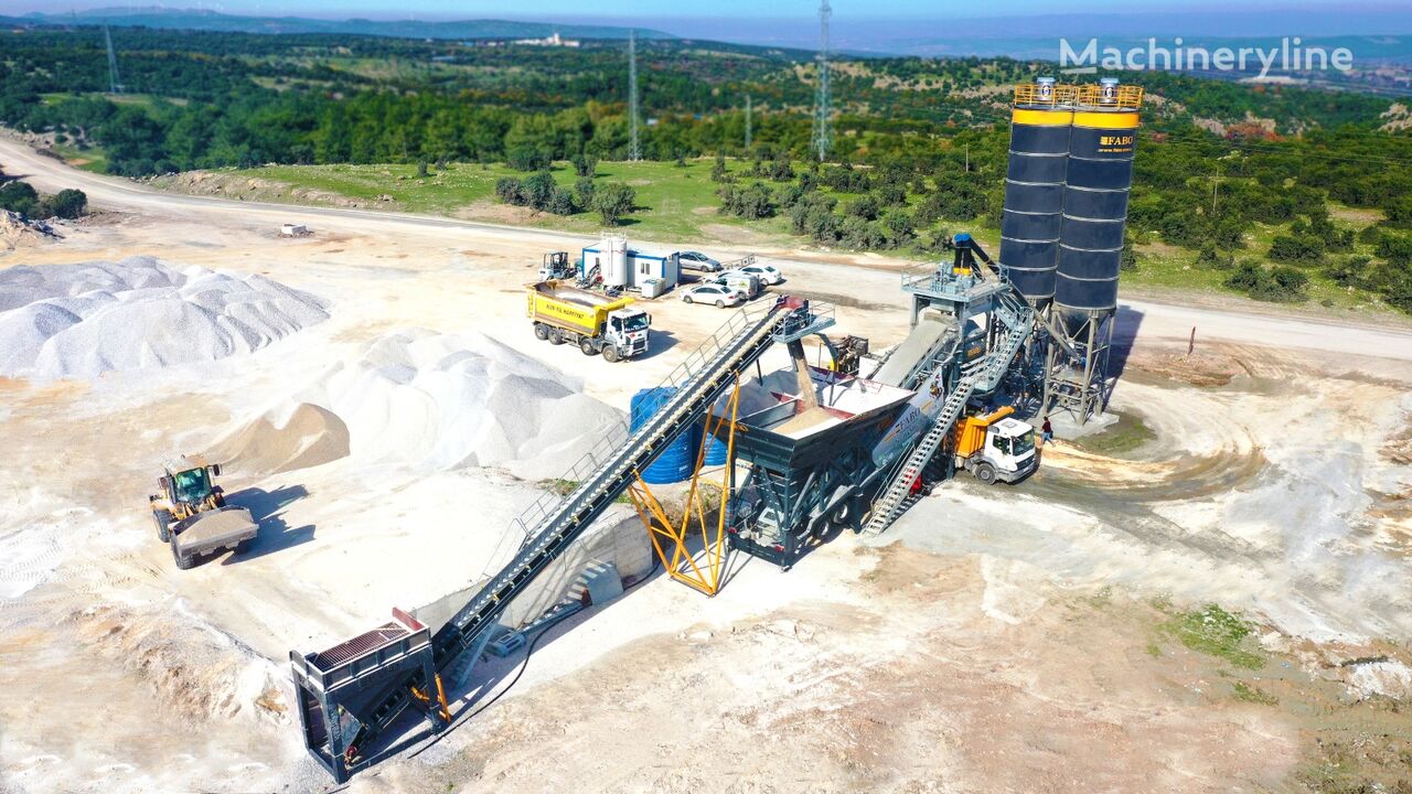 новый бетонный завод Fabo TURBOMIX-120 MOBILE CONCRETE PLANT